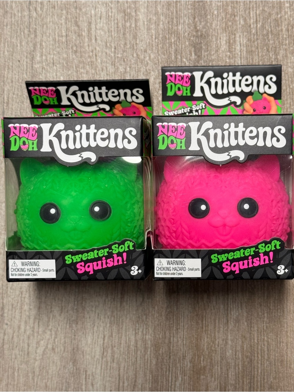 Pink & Green NeeDoh Knittens 🩷💚
